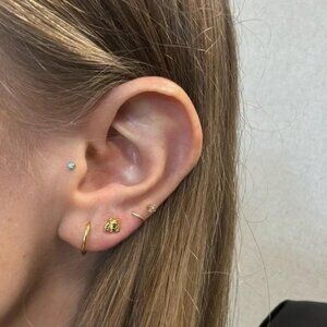 The Dumbledore Gold sterling silver stud earrings bumble bee bumblebee studs